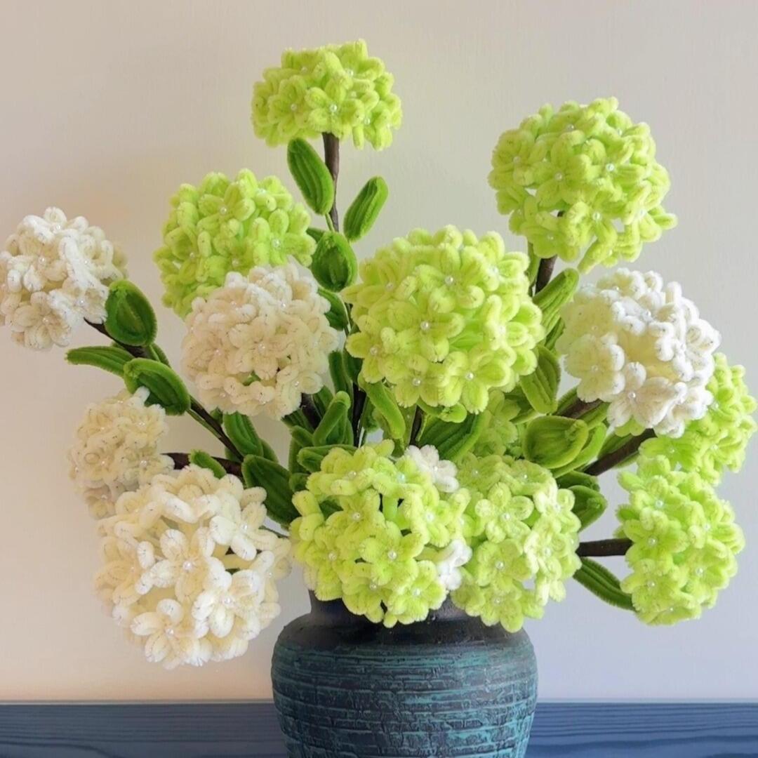 Hydrangea Chenille Stems Craft Kit