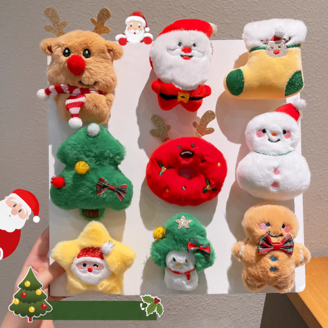 Cartoon Christmas Brooch