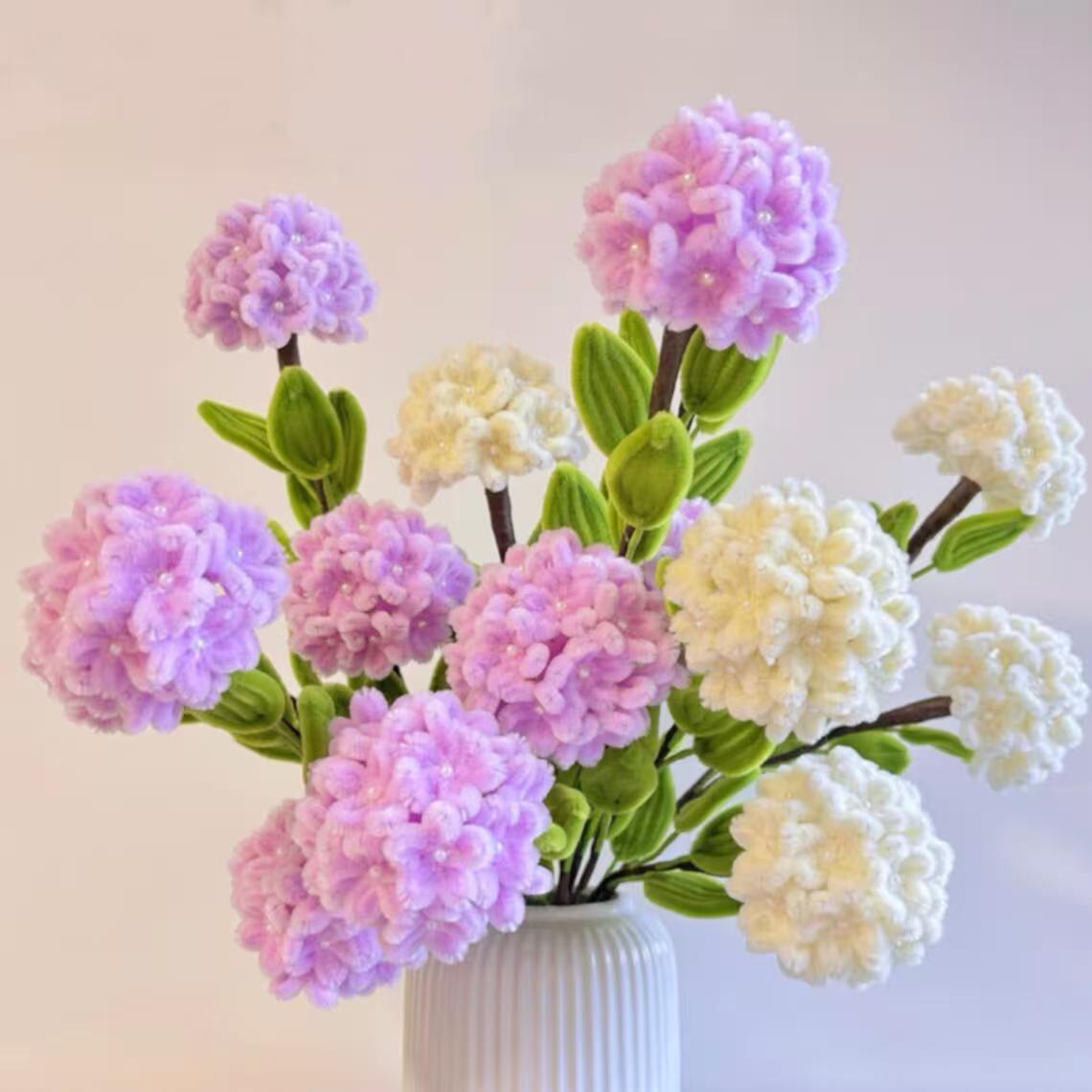 Hydrangea Chenille Stems Craft Kit